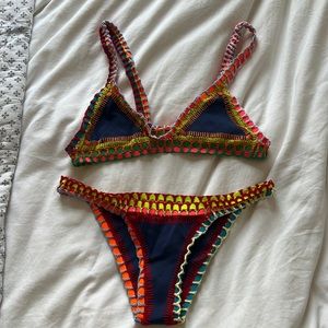 Blue Tasmin Kiini Set (Medium Top and Bottom)